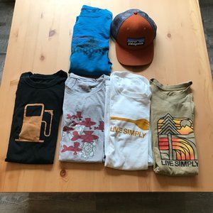 Patagonia P6 Hat and 5 Patagonia Shirts